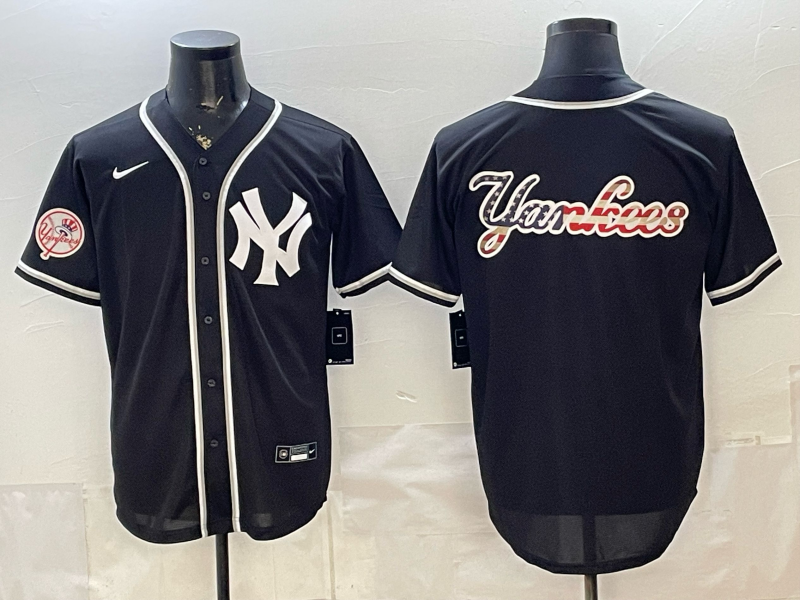 Men 2026 New York Yankees blank black Nike MLB Jersey 036507